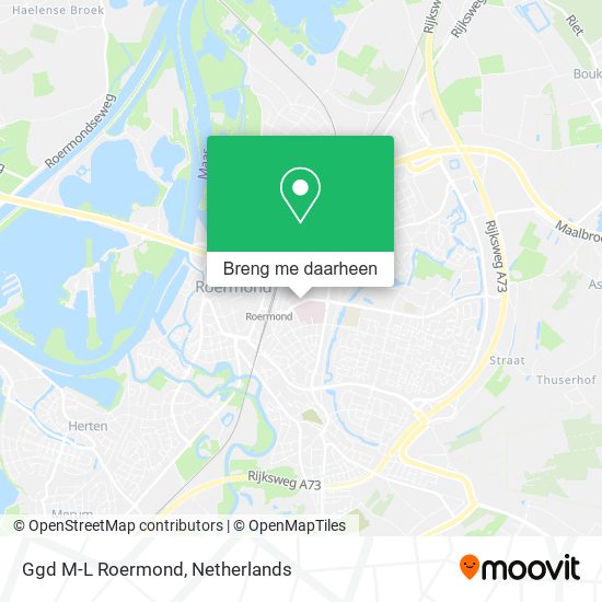 Ggd M-L Roermond kaart