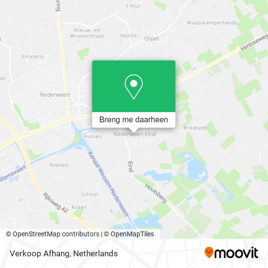 Verkoop Afhang kaart