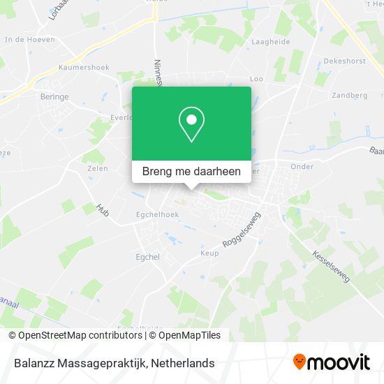 Balanzz Massagepraktijk kaart