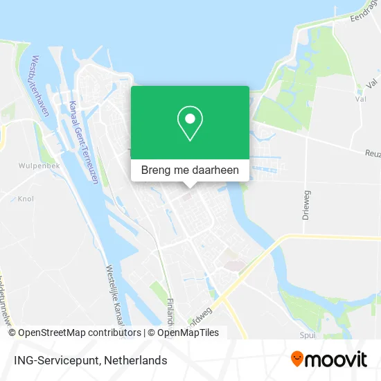 ING-Servicepunt kaart