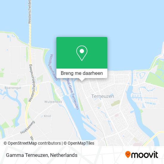 Gamma Terneuzen kaart