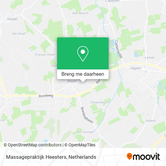 Massagepraktijk Heesters kaart