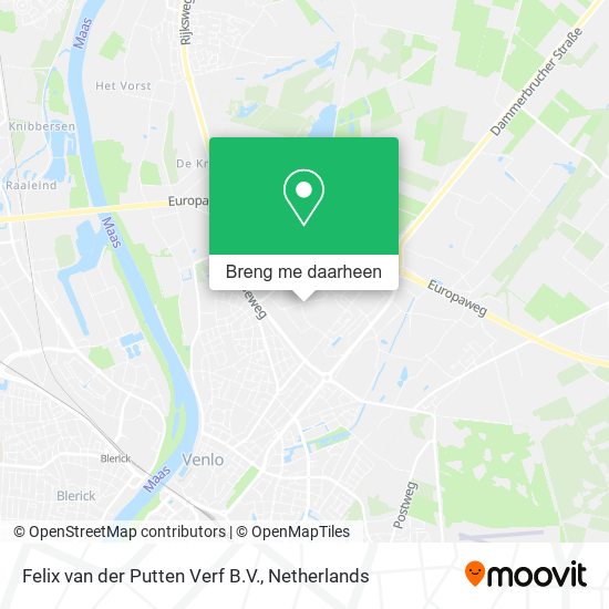 Felix van der Putten Verf B.V. kaart