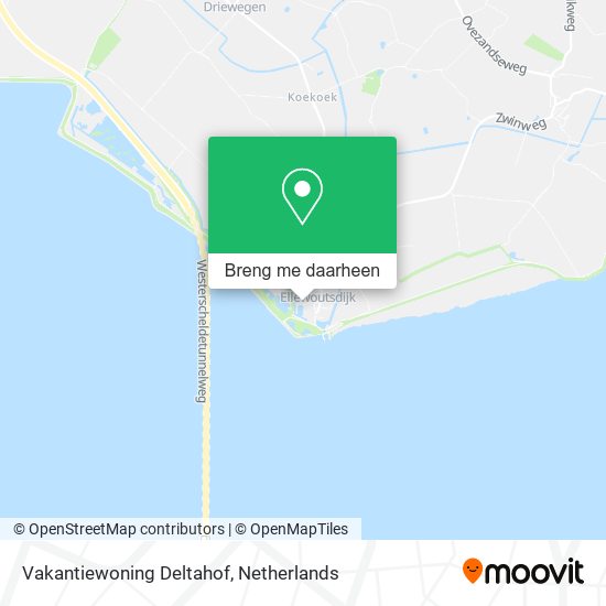 Vakantiewoning Deltahof kaart