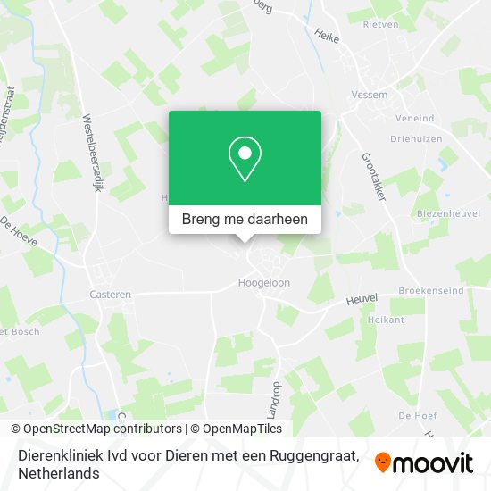 Dierenkliniek Ivd voor Dieren met een Ruggengraat kaart