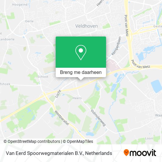 Van Eerd Spoorwegmaterialen B.V. kaart