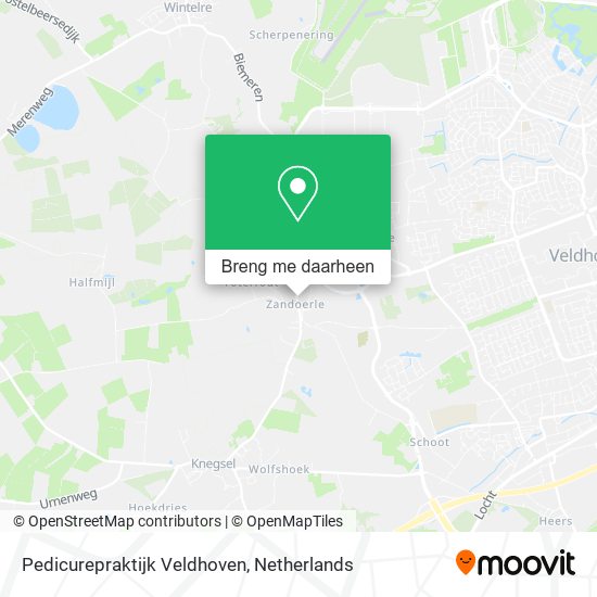 Pedicurepraktijk Veldhoven kaart