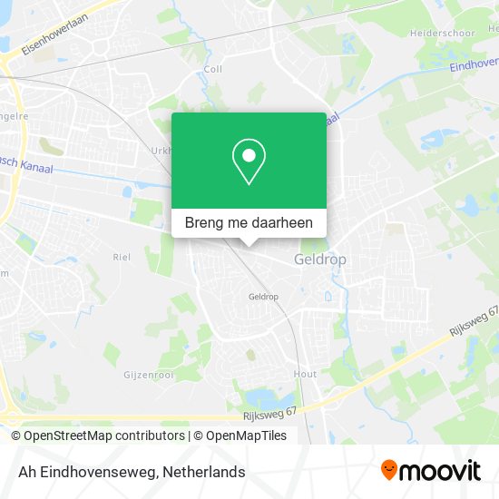 Ah Eindhovenseweg kaart