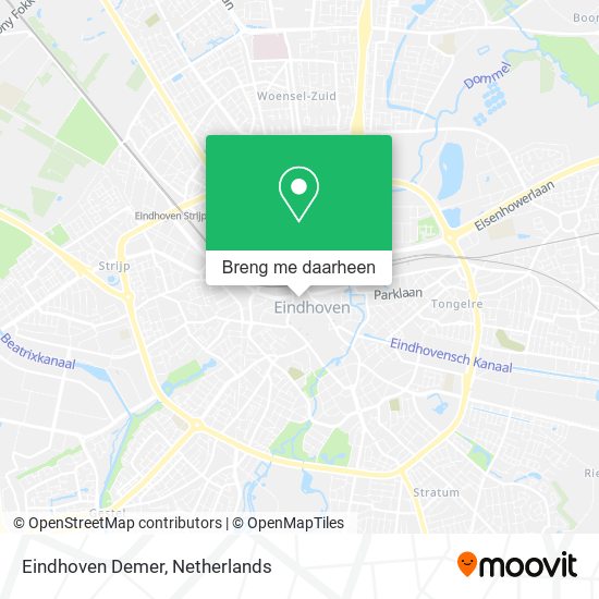 Eindhoven Demer kaart