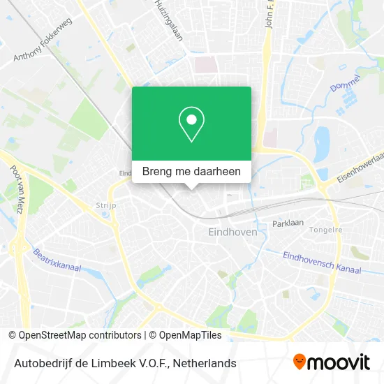 Autobedrijf de Limbeek V.O.F. kaart
