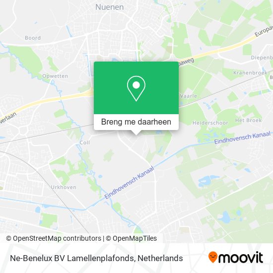 Ne-Benelux BV Lamellenplafonds kaart