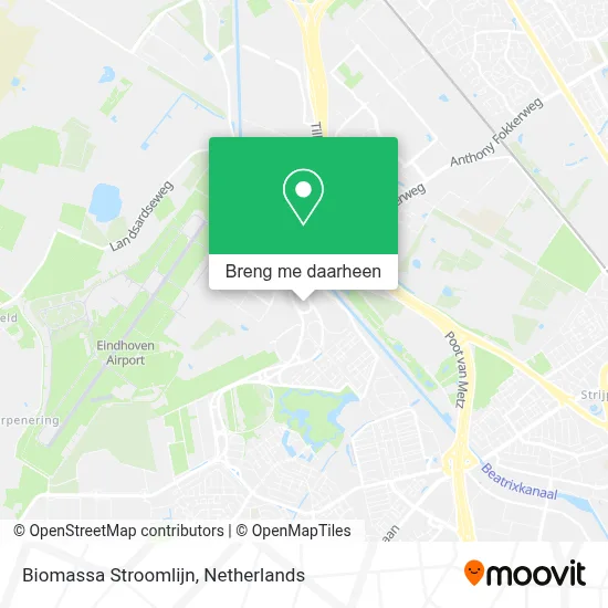 Biomassa Stroomlijn kaart