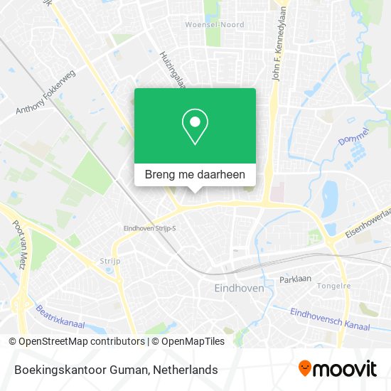 Boekingskantoor Guman kaart