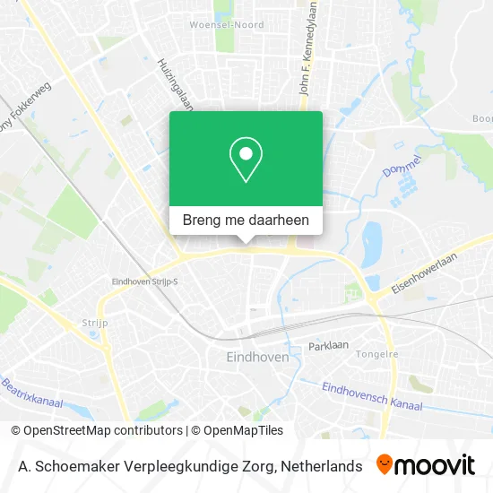 A. Schoemaker Verpleegkundige Zorg kaart