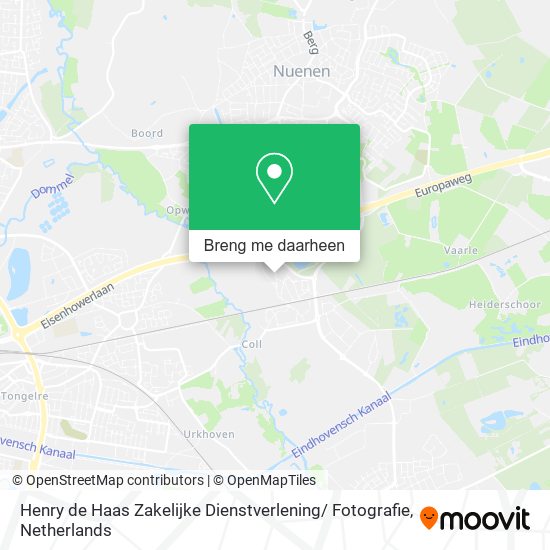 Henry de Haas Zakelijke Dienstverlening/ Fotografie kaart