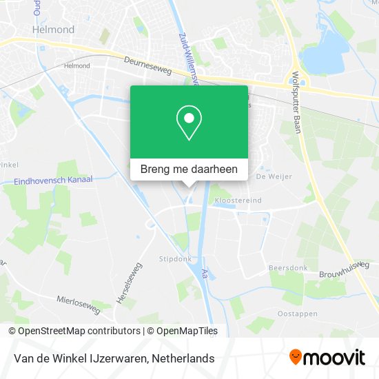 Van de Winkel IJzerwaren kaart