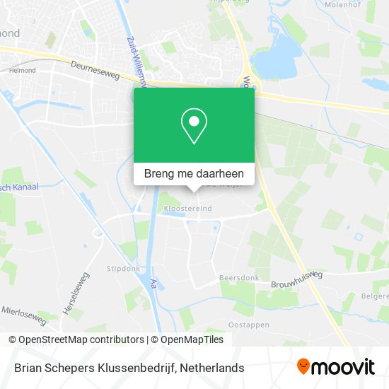 Brian Schepers Klussenbedrijf kaart