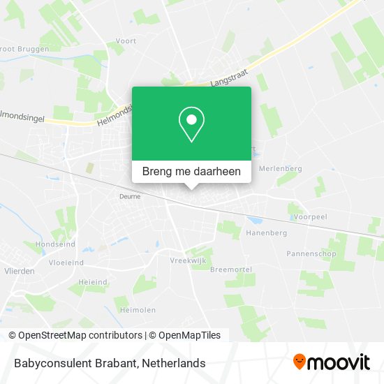 Babyconsulent Brabant kaart