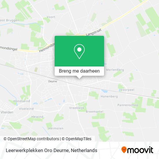 Leerwerkplekken Oro Deurne kaart