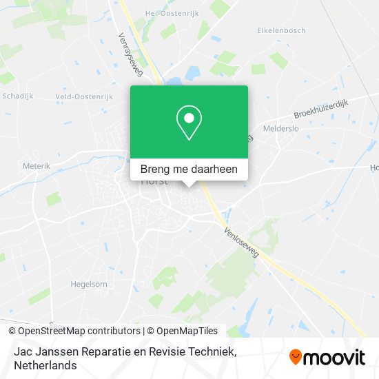 Jac Janssen Reparatie en Revisie Techniek kaart