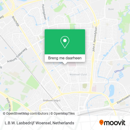 L.B.W. Lasbedrijf Woensel kaart