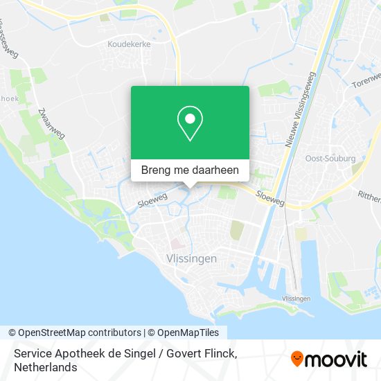 Service Apotheek de Singel / Govert Flinck kaart