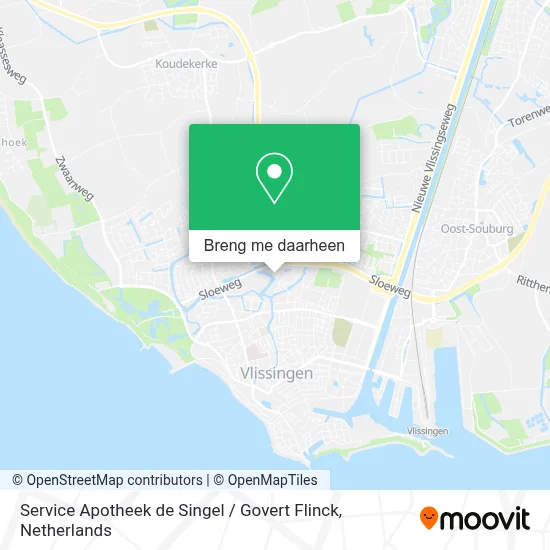 Service Apotheek de Singel / Govert Flinck kaart