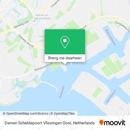 Damen Scheldepoort Vlissingen Oost kaart