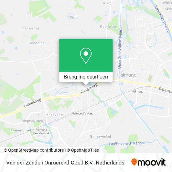 Van der Zanden Onroerend Goed B.V. kaart