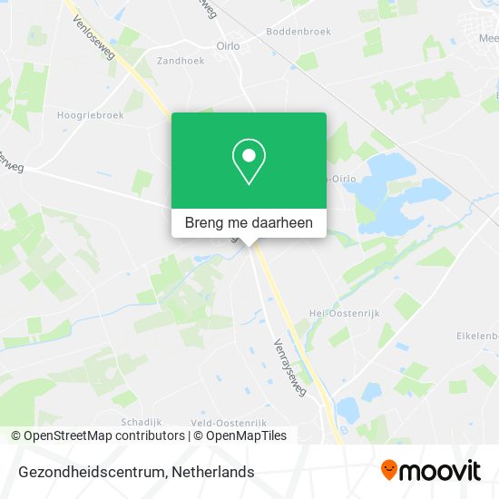 Gezondheidscentrum kaart