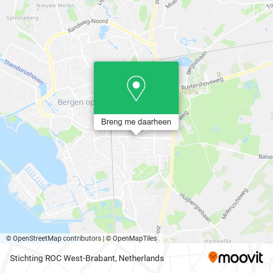 Stichting ROC West-Brabant kaart