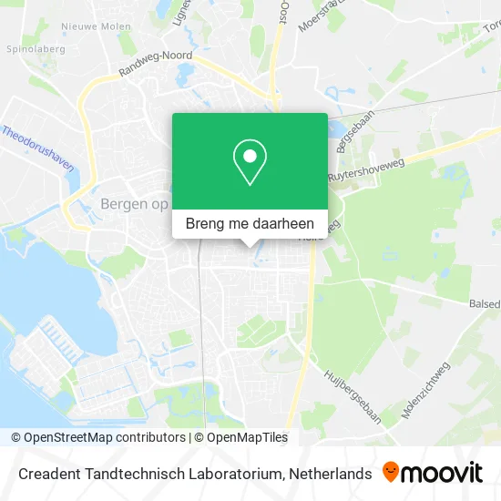 Creadent Tandtechnisch Laboratorium kaart