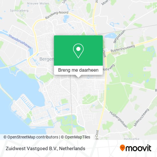 Zuidwest Vastgoed B.V. kaart