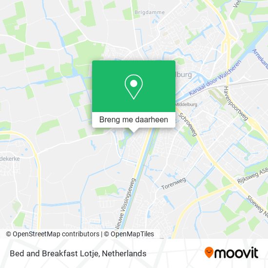 Bed and Breakfast Lotje kaart