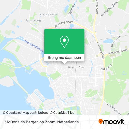 McDonalds Bergen op Zoom kaart