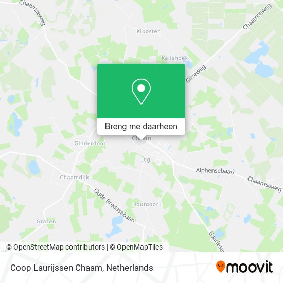 Coop Laurijssen Chaam kaart