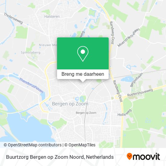 Buurtzorg Bergen op Zoom Noord kaart