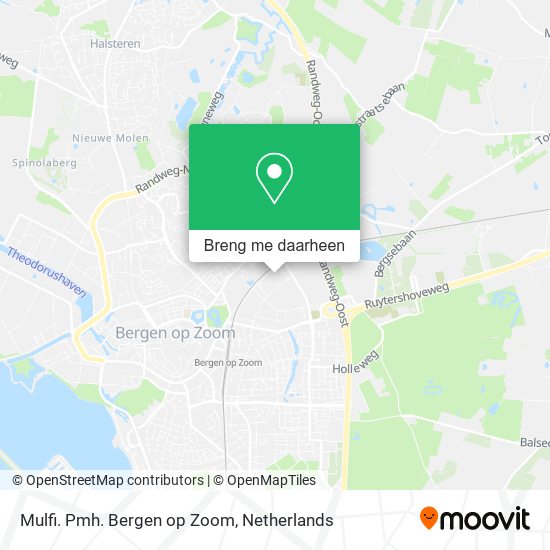 Mulfi. Pmh. Bergen op Zoom kaart