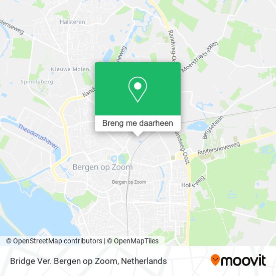 Bridge Ver. Bergen op Zoom kaart