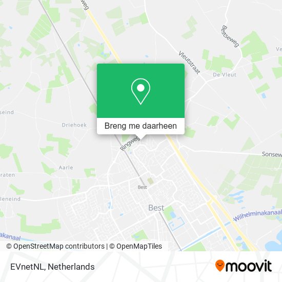 EVnetNL kaart