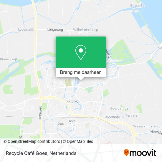 Recycle Café Goes kaart