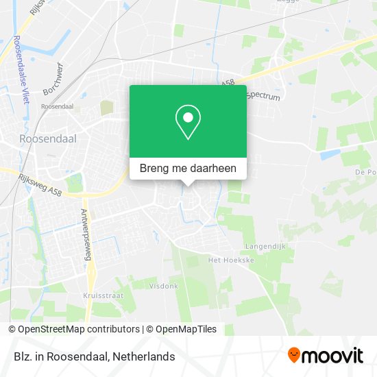 Blz. in Roosendaal kaart