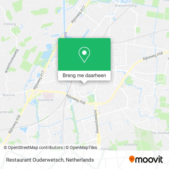 Restaurant Ouderwetsch kaart