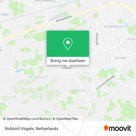 Robbird Vogels kaart