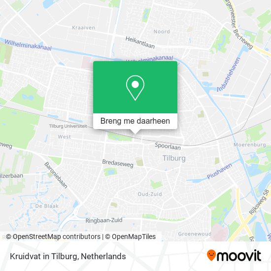 Kruidvat in Tilburg kaart