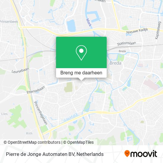 Pierre de Jonge Automaten BV kaart