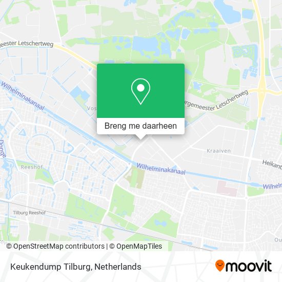 Keukendump Tilburg kaart