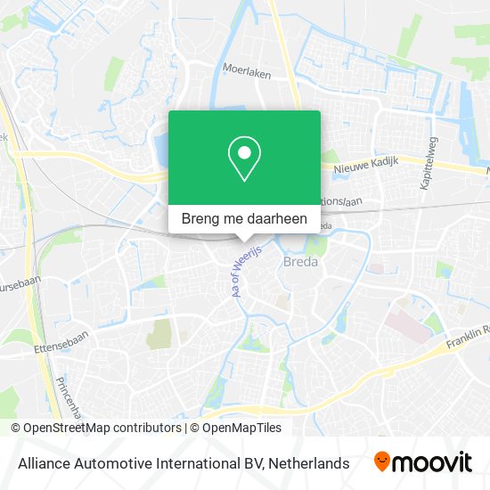 Alliance Automotive International BV kaart