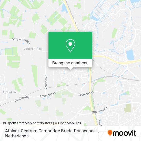 Afslank Centrum Cambridge Breda-Prinsenbeek kaart