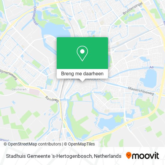 Stadhuis Gemeente 's-Hertogenbosch kaart